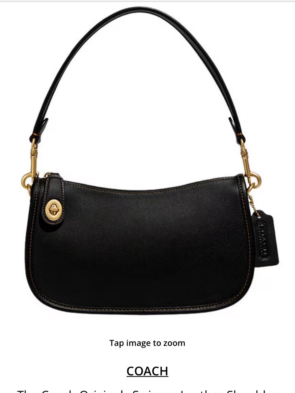 The Coach Originals Swinger Leather Shoulder Bag